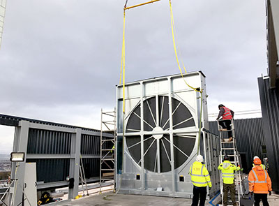 Central Square AHU Install, Cardiff