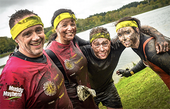 Barkell Team smashes Muddy Mayhem challenge to raise funds for Brain Tumour Research and Pancreatic Cancer Research